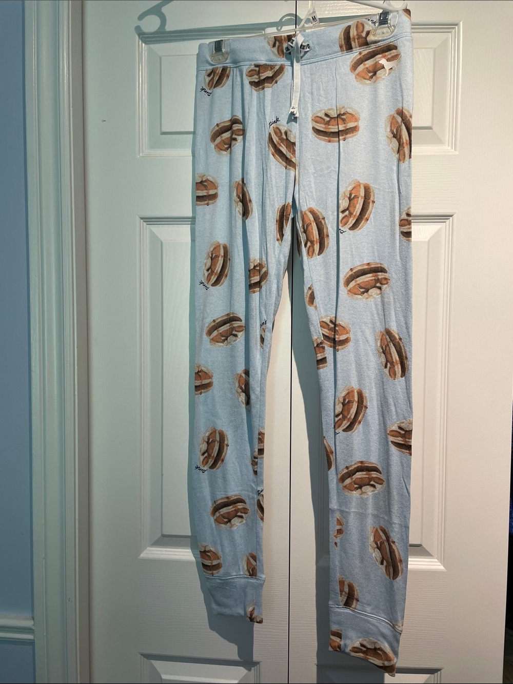 Light Blue pancakes‑Print Lounge Pants